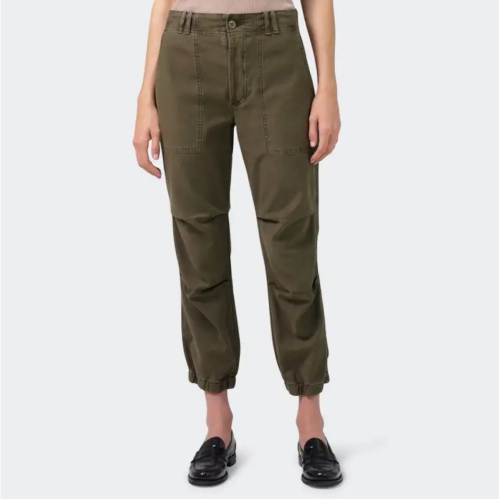 Citizens of humanity agnit sateen cropped utility trousers